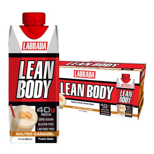 Labrada Lean Body Ready-to-Drink Protein Shake (12 x 500 ml, Caramelo Salado)