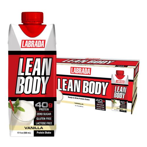 Labrada Lean Body Ready-to-Drink Protein Shake (12 x 500 ml, Vainilla)