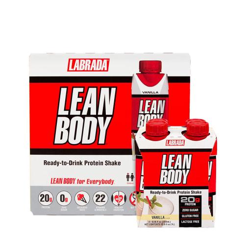 Labrada Lean Body Ready-to-Drink Protein Shake  (16 x 250 ml, Vainilla)