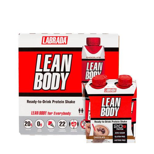 Labrada Lean Body Ready-to-Drink Protein Shake  (16 x 250 ml, Chocolate)