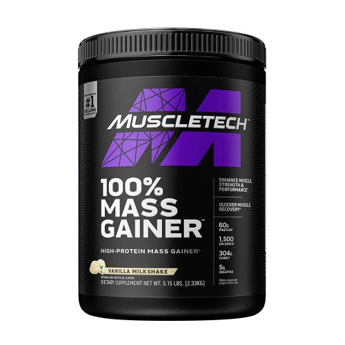 MuscleTech 100% Mass Gainer (2.3 kg, Batido de Vainilla)