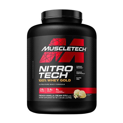 MuscleTech Nitro-Tech 100% Whey Gold (2,27 kg, Crema de Vainilla Francesa)