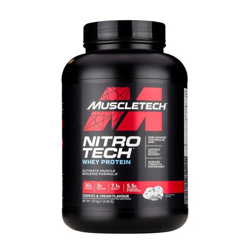 MuscleTech Nitro-Tech Whey Protein (1.8 kg, Galleta de Chocolate y Crema)