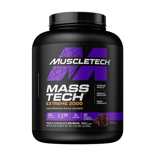 MuscleTech Mass-Tech Extreme 2000 (2.72 kg, Brownie Triple de Chocolate)