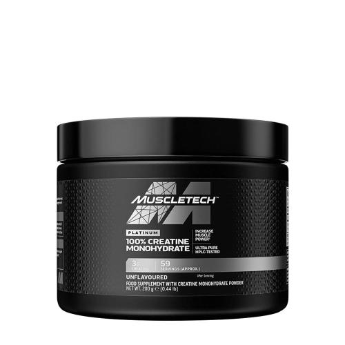 MuscleTech Platinum 100% Creatine Monohydrate (200 g, Sin Sabor)