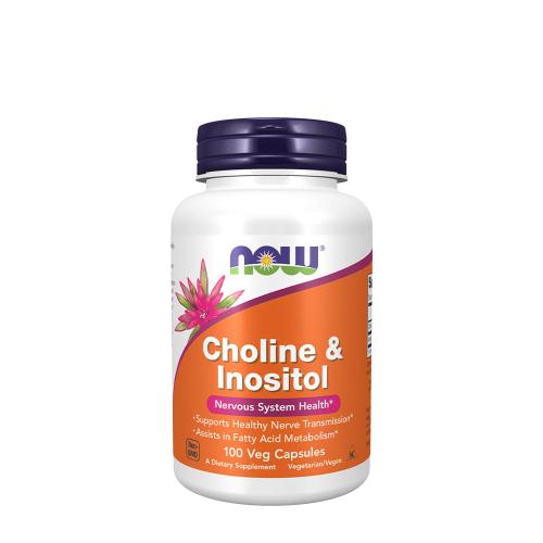 Now Foods Choline & Inositol 500 mg (100 Veg Cápsula)