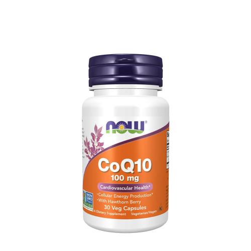 Now Foods CoQ10 100 mg with Hawthorn Berry Vegetarian (30 Veg Cápsula)