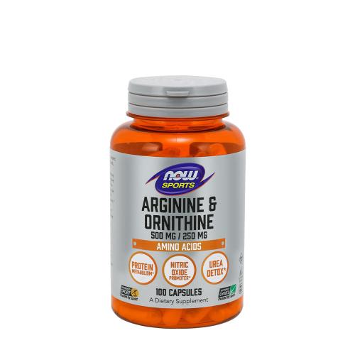 Now Foods Arginine & Ornithine 500/250mg (100 Cápsula)