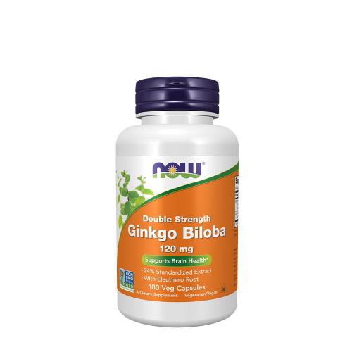 Now Foods Ginkgo Biloba, Double Strength 120 mg (100 Veg Cápsula)