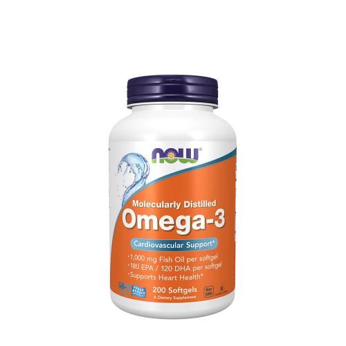 Now Foods Omega-3, Molecularly Distilled (200 Cápsula blanda)