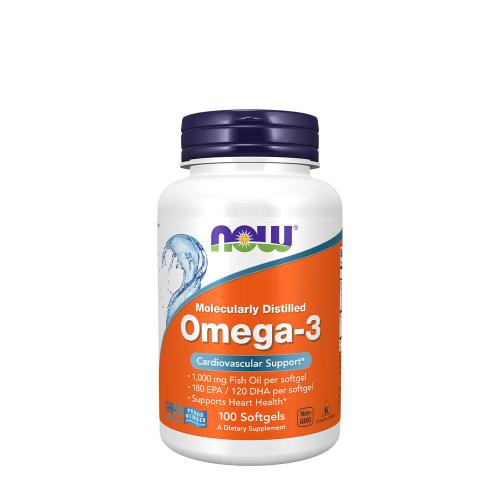 Now Foods Omega-3, Molecularly Distilled (100 Cápsula blanda)