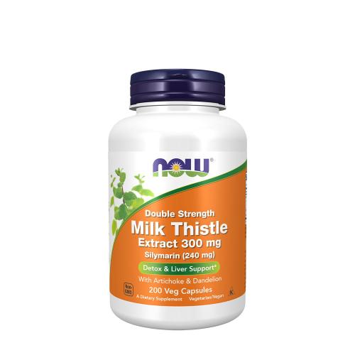 Now Foods Milk Thistle Extract, Double Strength 300 mg (200 Veg Cápsula)