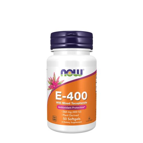 Now Foods Vitamin E-400 IU with Mixed Tocopherols (50 Cápsula blanda)