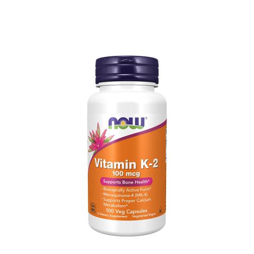 Now Foods Vitamin K-2 100 mcg (100 Veg Cápsula)