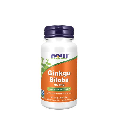 Now Foods Ginkgo Biloba 60 mg (60 Veg Cápsula)