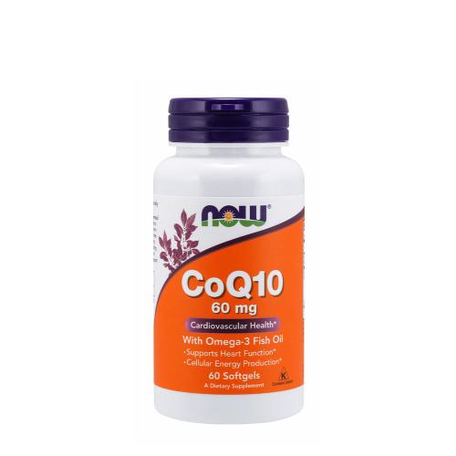 Now Foods CoQ10 60 mg with Omega 3 Fish Oil (60 Cápsula blanda)