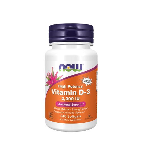 Now Foods Vitamin D-3 2000 IU (240 Cápsula blanda)