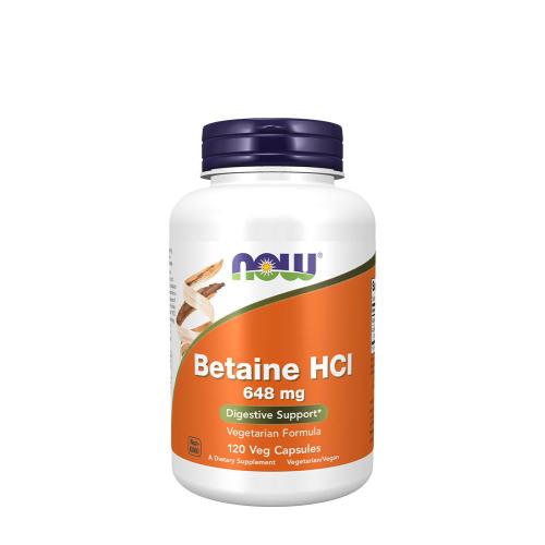 Now Foods Betaine HCl 648 mg (120 Veg Cápsula)