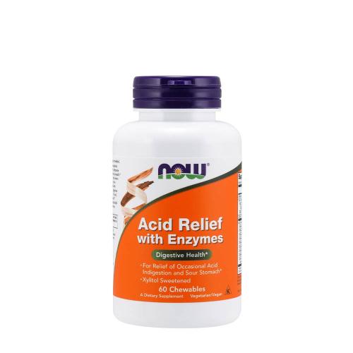 Now Foods Acid Relief with Enzymes Chewables (60 Tableta masticable)