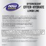 Now Foods Effer-Hydrate Effervescent (10 Tableta efervescente, Limón Lima)
