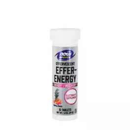   Now Foods Effer-Energy Effervescent Tablets (10 Tableta efervescente, Ponche Tropical)
