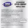 Now Foods Effer-Energy Effervescent Tablets (10 Tableta efervescente, Ponche Tropical)