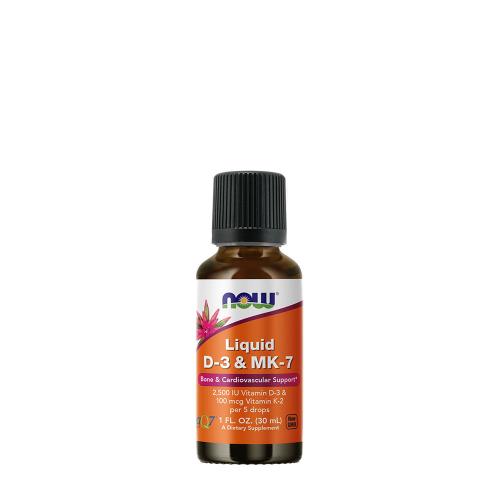 Now Foods Liquid Vitamin D-3 & Mk-7  (30 ml)