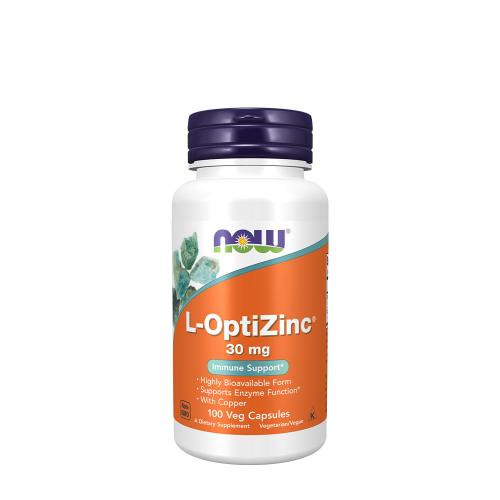 Now Foods L-OptiZinc 30 mg (100 Veg Cápsula)