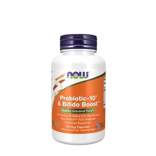 Now Foods Probiotic-10 & Bifido Boost (90 Veg Cápsula)