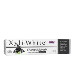   Now Foods XyliWhite Charcoal Refresh Toothpaste Gel (181 g, Menta)