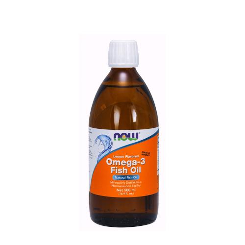 Now Foods Omega-3 Fish Oil Liquid (500 ml, Limón)