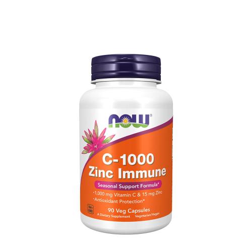 Now Foods C-1000 Zinc Immune (90 Veg Cápsula)