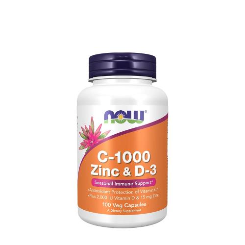 Now Foods C-1000 Zinc & D-3 (100 Veg Cápsula)