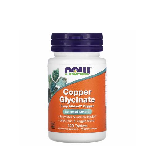 Now Foods Copper Glycinate 3 mg (120 Tableta)