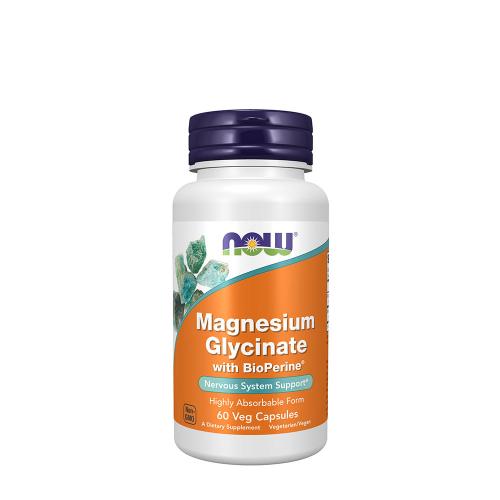 Now Foods Magnesium Glycinate with BioPerine® (60 Cápsula)