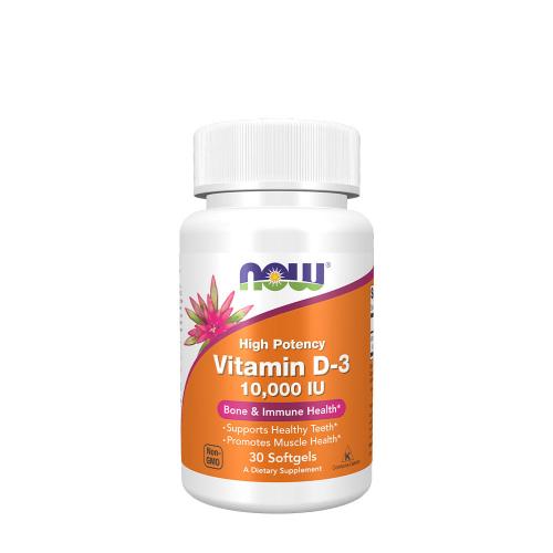 Now Foods Vitamin D-3 10,000 IU (30 Cápsula blanda)