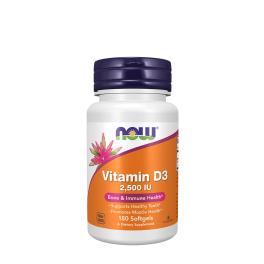 Now Foods Vitamin D3 2500 IU (180 Cápsula blanda)