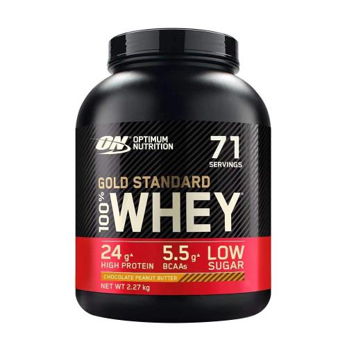 Optimum Nutrition Gold Standard 100% Whey™ (2.27 kg, Mantequilla de Maní con Chocolate)