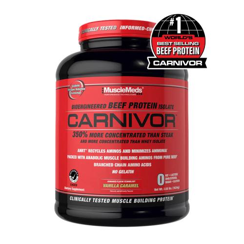 MuscleMeds Carnivor™ 100% Beef Protein (1624 g, Vainilla Caramelo)