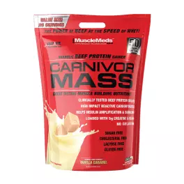   MuscleMeds Carnivor™ Mass 100% Beef Protein Mass Gainer (4800 g, Vainilla Caramelo)