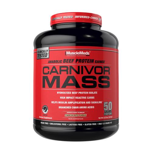 MuscleMeds Carnivor™ Mass 100% Beef Protein Mass Gainer (2646 g, Fudge de Chocolate)