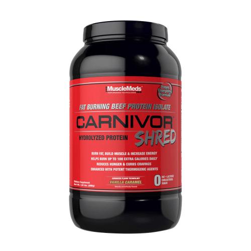 MuscleMeds Carnivor Shred 100% Beef Protein + Fat Burn (868 g, Vainilla Caramelo)