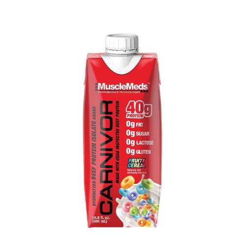 MuscleMeds Carnivor RTD Beef Protein Shake (500 ml, Cereal de Frutas)