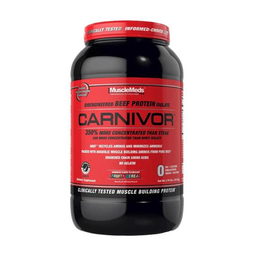 MuscleMeds Carnivor™ 100% Beef Protein (812 g, Cereal de Frutas)