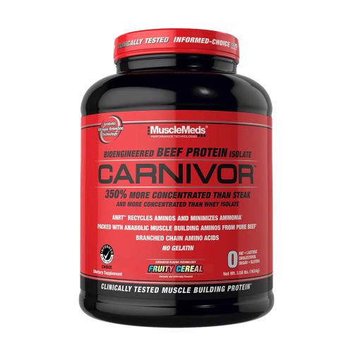 MuscleMeds Carnivor™ 100% Beef Protein (1624 g, Cereal de Frutas)