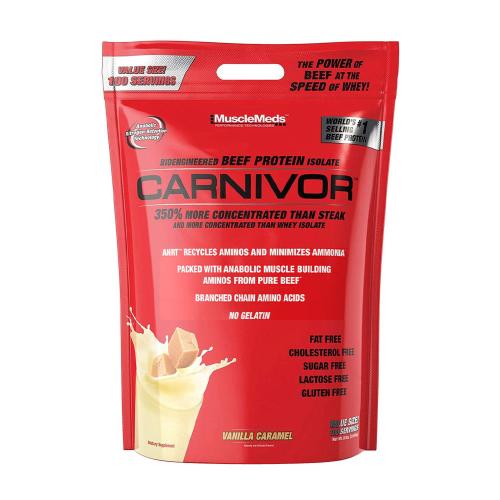 MuscleMeds Carnivor™ 100% Beef Protein (3170 g, Vainilla Caramelo)