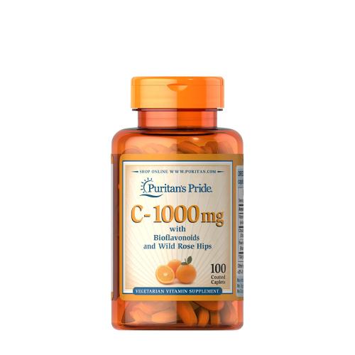 Puritan's Pride Vitamin C-1000 mg with Bioflavonoids & Rose Hips (100 Cápsula)