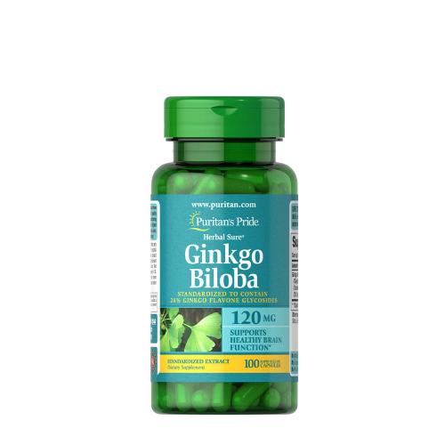 Puritan's Pride Ginkgo Biloba Standardized Extract 120 mg (100 Cápsula)