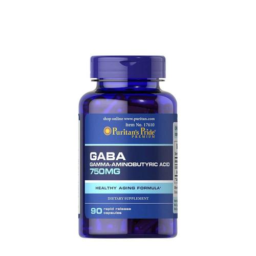 Puritan's Pride GABA (Gamma Aminobutyric Acid) 750 mg (90 Cápsula)