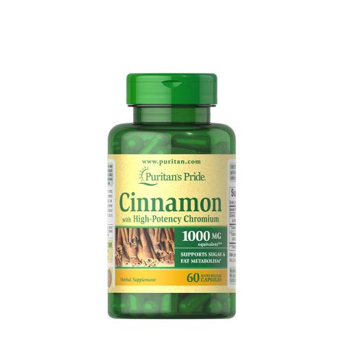 Puritan's Pride Cinnamon Complex with High Potency Chromium (60 Cápsula)